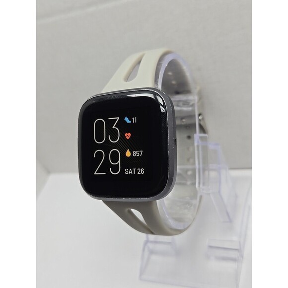 Fitbit Versa 2 Smartwatch Gray 40mm Alexa WR50M Always On Display Works - Picture 2 of 10